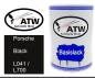 Preview: Porsche, Black, L041 / L700: 500ml Lackdose, von ATW Autoteile West.